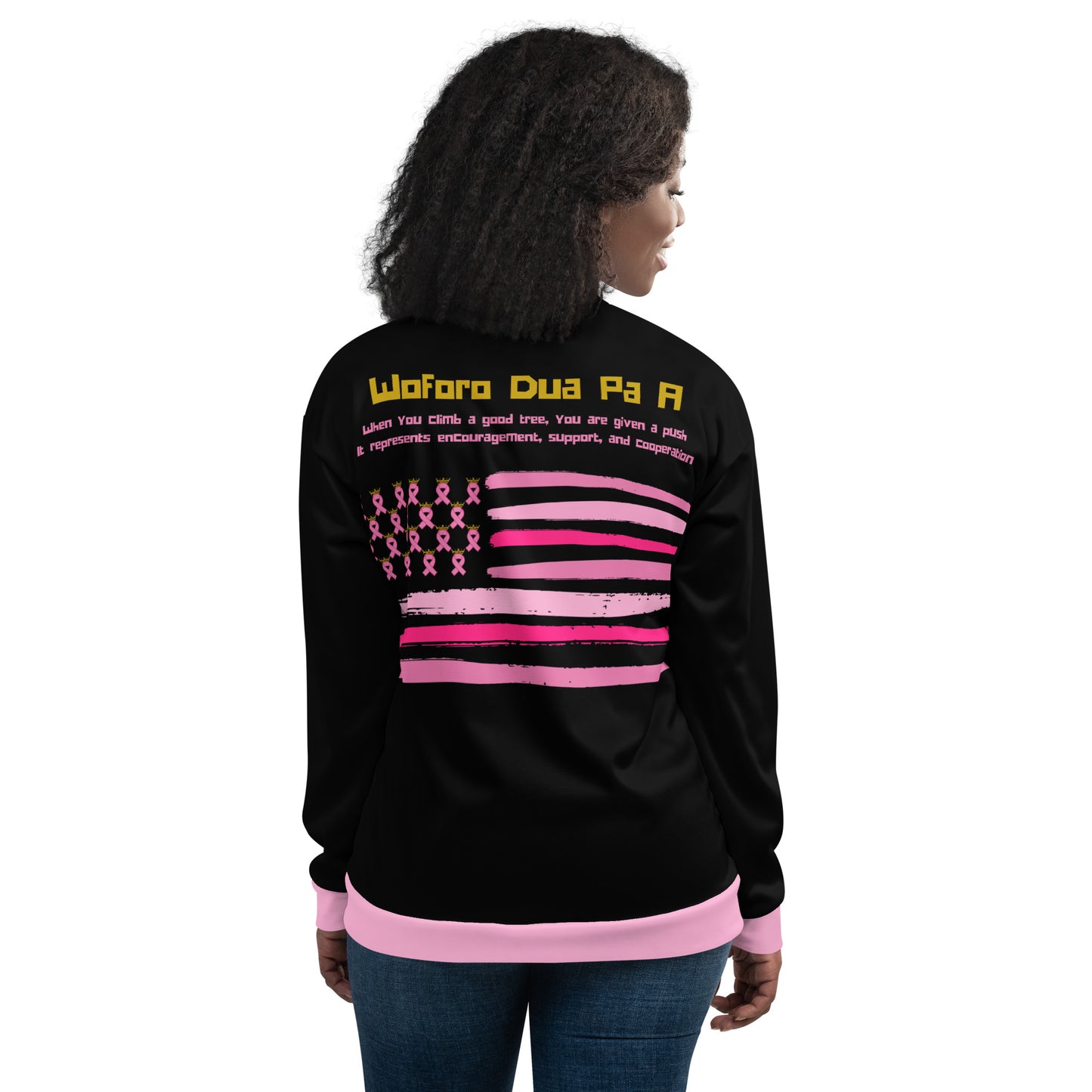 Pink Woforo Dua Pa A Jacket