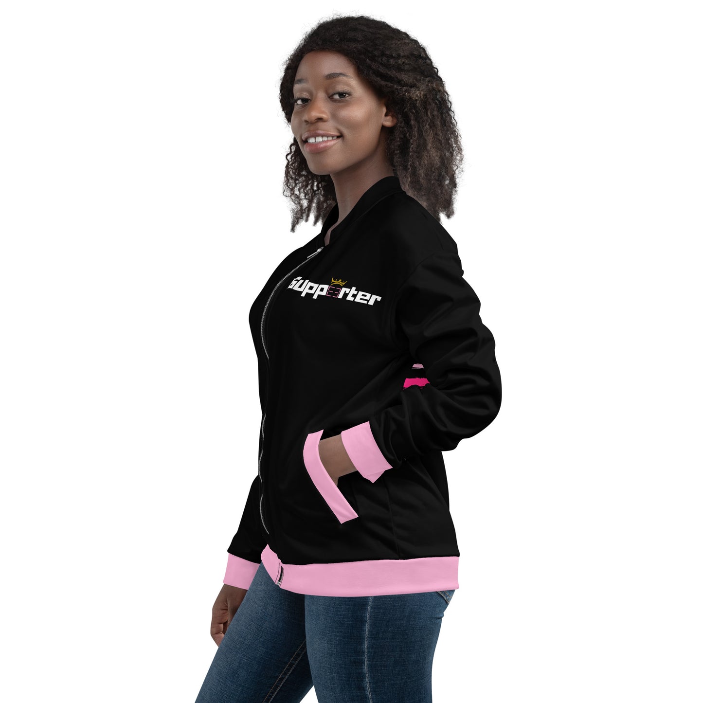 Pink Woforo Dua Pa A Jacket